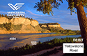 Image of debit card featuring Yellowstone River.